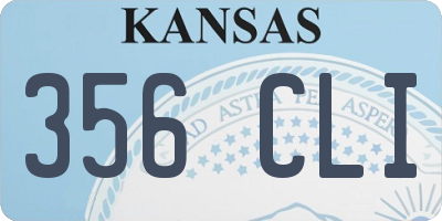KS license plate 356CLI