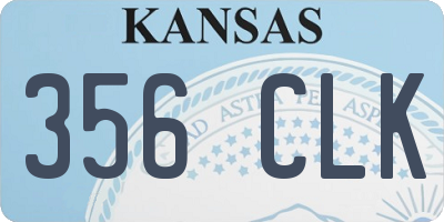 KS license plate 356CLK