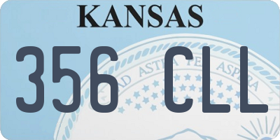 KS license plate 356CLL