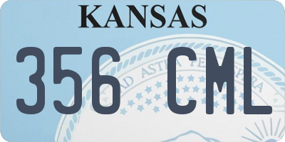 KS license plate 356CML