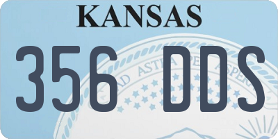 KS license plate 356DDS
