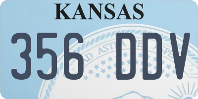 KS license plate 356DDV