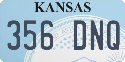 KS license plate 356DNQ