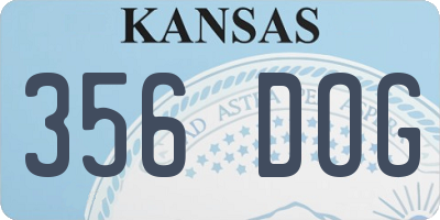 KS license plate 356DOG