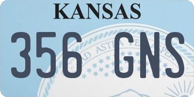 KS license plate 356GNS