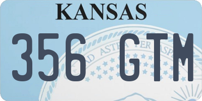 KS license plate 356GTM