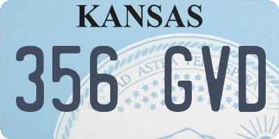 KS license plate 356GVD