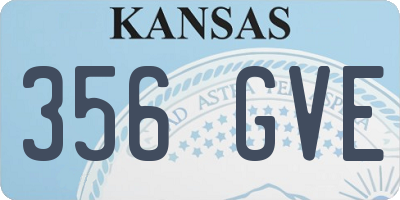 KS license plate 356GVE