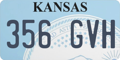KS license plate 356GVH