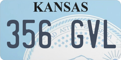 KS license plate 356GVL