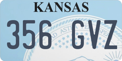 KS license plate 356GVZ