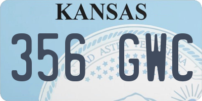 KS license plate 356GWC