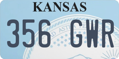 KS license plate 356GWR