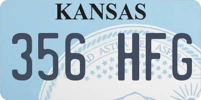 KS license plate 356HFG