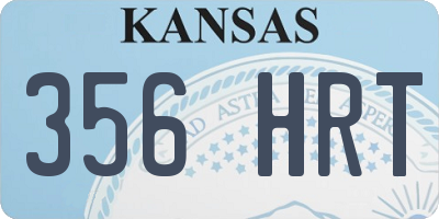 KS license plate 356HRT
