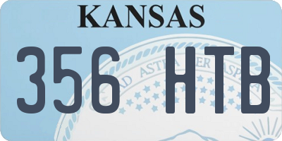 KS license plate 356HTB