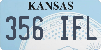 KS license plate 356IFL