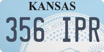 KS license plate 356IPR