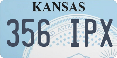 KS license plate 356IPX