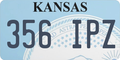 KS license plate 356IPZ