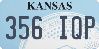 KS license plate 356IQP