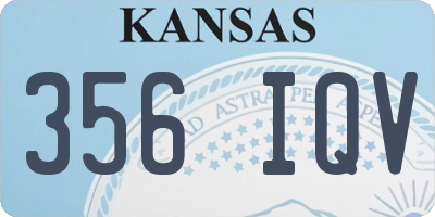KS license plate 356IQV