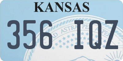 KS license plate 356IQZ