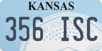 KS license plate 356ISC