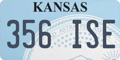 KS license plate 356ISE