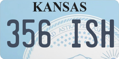 KS license plate 356ISH
