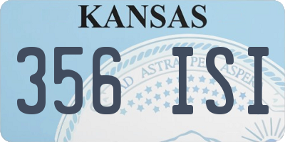 KS license plate 356ISI