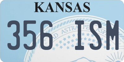 KS license plate 356ISM