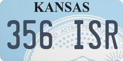 KS license plate 356ISR