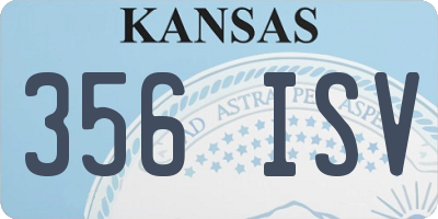 KS license plate 356ISV