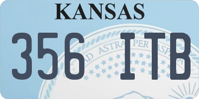 KS license plate 356ITB