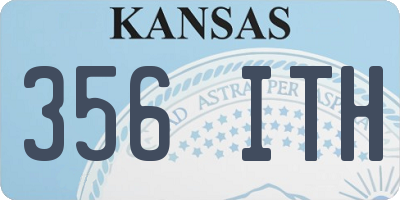 KS license plate 356ITH