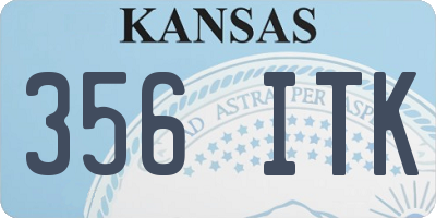 KS license plate 356ITK