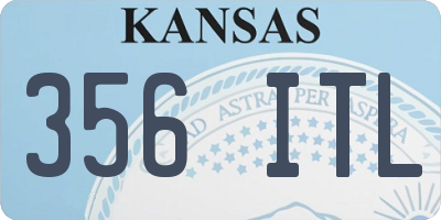 KS license plate 356ITL