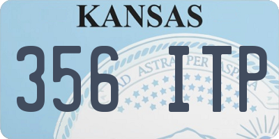 KS license plate 356ITP