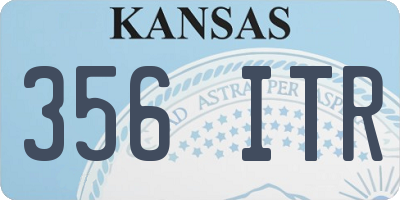 KS license plate 356ITR