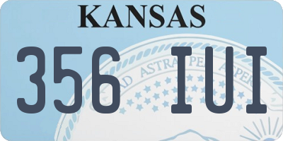 KS license plate 356IUI