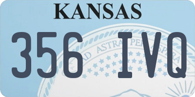 KS license plate 356IVQ