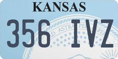 KS license plate 356IVZ