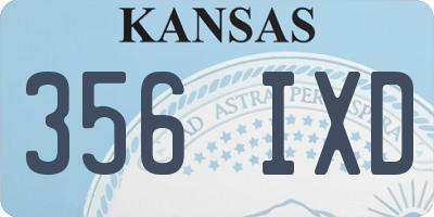 KS license plate 356IXD