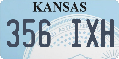 KS license plate 356IXH
