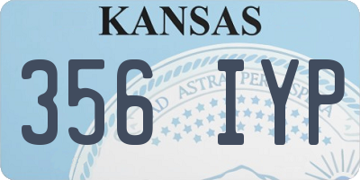 KS license plate 356IYP