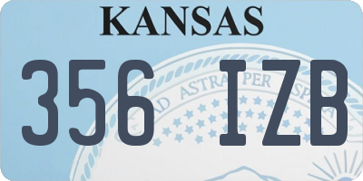 KS license plate 356IZB