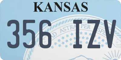 KS license plate 356IZV