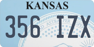 KS license plate 356IZX
