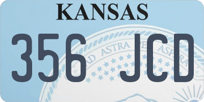 KS license plate 356JCD
